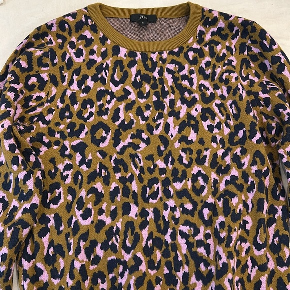 J Crew Leopard Print Sweater - Picture 2 of 3
